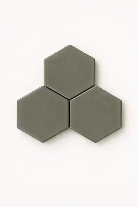 Hexagonito Deslavado Gris Claro